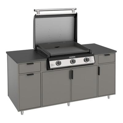 Blackstone KT23002 Liquid Propane Outdoor Griddle Island Challenger Bundle