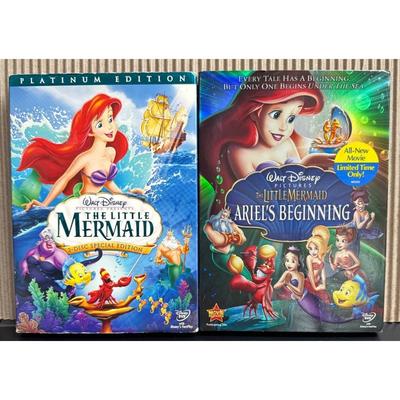 Disney Media | Little Mermaid Dvd And Little Mermaid Ariel’s Beginning Dvd Set Of 2 | Color: Blue | Size: Dvd