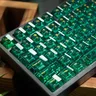 Set di copritasti trasparenti 157 tasti tasti tasti per tastiera meccanica copritasti rosa verde PC