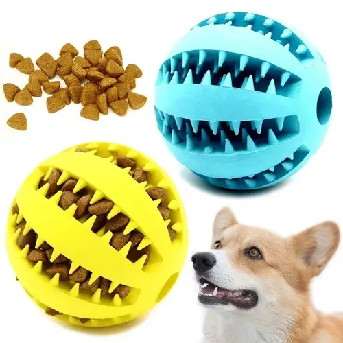 Natur kautschuk Haustier Hundes pielzeug Hund Kau spielzeug Zahn reinigung behandeln Ball extra