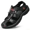 Sommer Männer Sandalen Aus Echtem Leder Männer Casual Schuhe Outdoor Männer Leder Sandalen für Männer Strand Schuhe Römische Schuhe Plus Größe 38-48