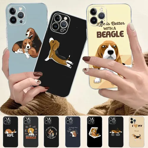 Liebe meine Beagle Hunde Handy hülle für iPhone 15 14 13 12 11 Pro max xs x xr se 6 7 8 plus