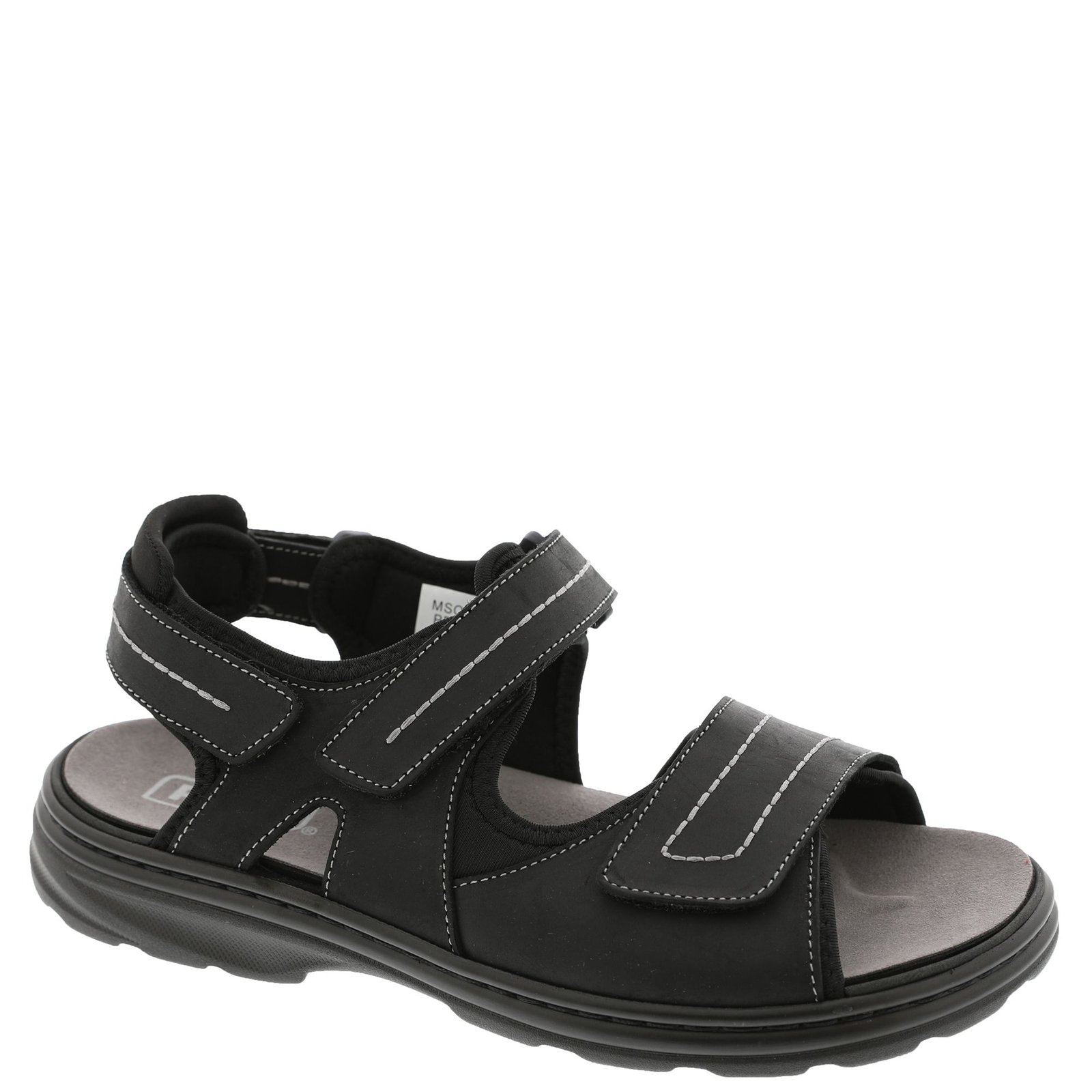 Propet Hudson - Mens 8.5 Black Sandal Medium
