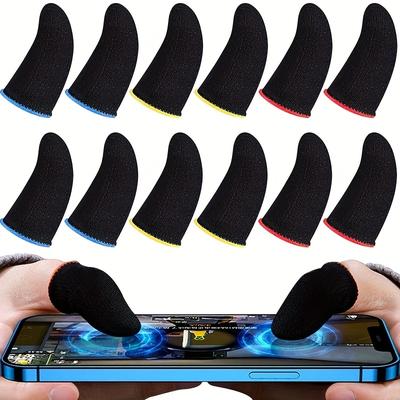 20pcs Game Finger Sleeve Breathable Game Sweat-proof Touch Screen Thumb Sleeve Mobile Phone Touch Non-slip Gloves