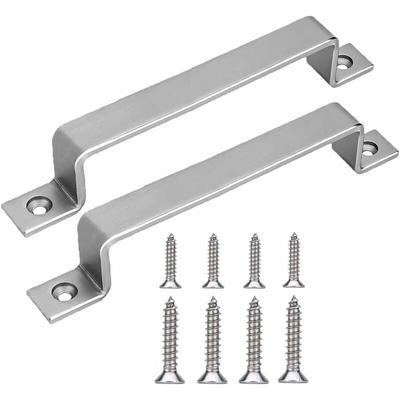 2 Stück 250mm Scheunentor Griff Schiebetürgriff Industriestil Türgriffe mit Schrauben für Image