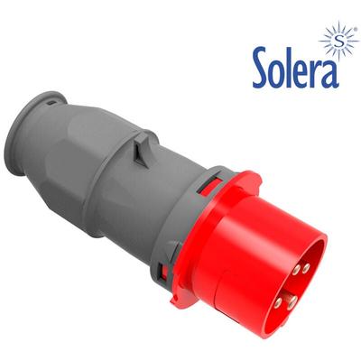 E3/46002 Clavija Cetac 3 p+t Roja 16A Retractilado Solera Image
