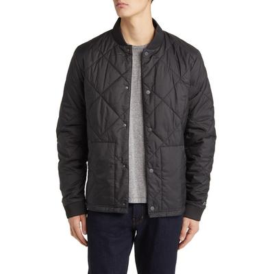 Diamond Quilted Water Resistant Bomber Jacket