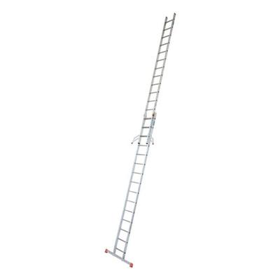 Krause Schiebeleiter »MONTO Fabilo« 2x 15 Sprossen grau, 440 cm