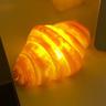 Lampada per croissant, pane tostato, luce ambientale, luce ambientale, negozio di torte, regalo creativo, luce notturna a led