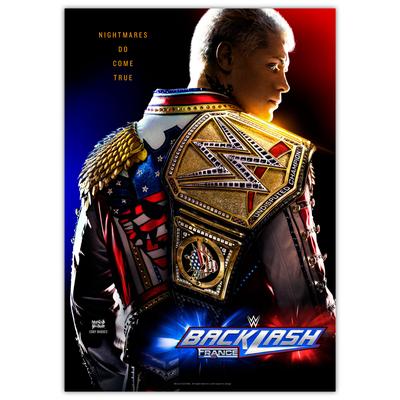 WWE Cody Rhodes Backlash France Poster - Unframed A3 Image