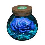 Flowers Gifts for Her Flowers Gifts for Mom Girlfriend Artificial Flowers in Glass Dome with Led Light for Mother s Day Valentine s Day Birthday Christmas