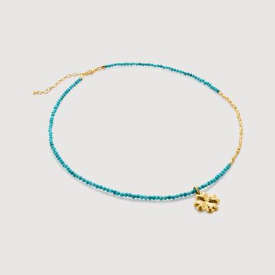 Talisman Clover Beaded Necklace