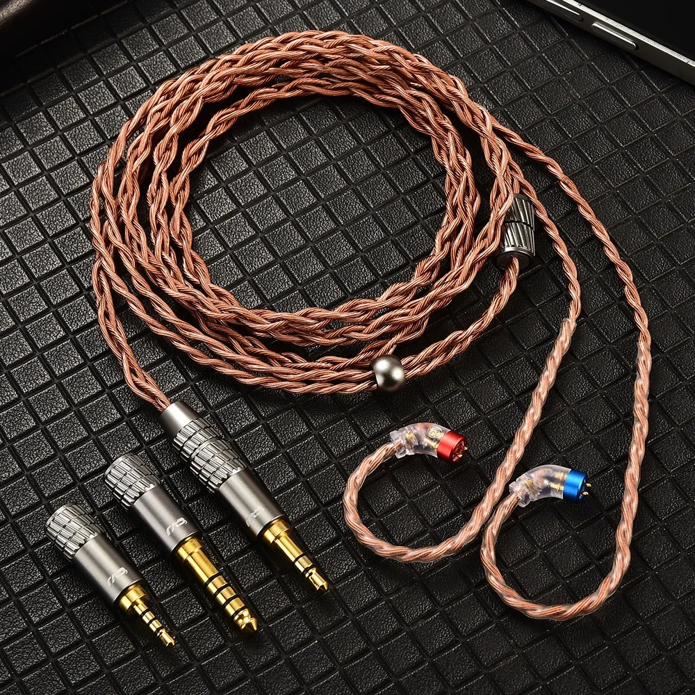 Cvj vs400 kopfhörer upgrade kabel ofc 400-adriges metall hifi audio kabel 2.5/3.5/4,4mm/typ c/blitzstecker 2pin s Image