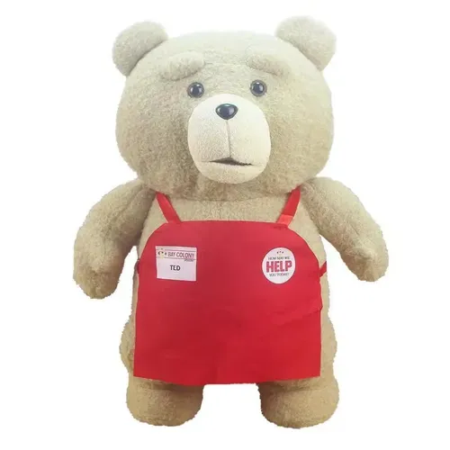 48cm große Teddybär Ted 2 Bären Plüschtiere in Schürze weiche Stofftier Plüsch puppen für