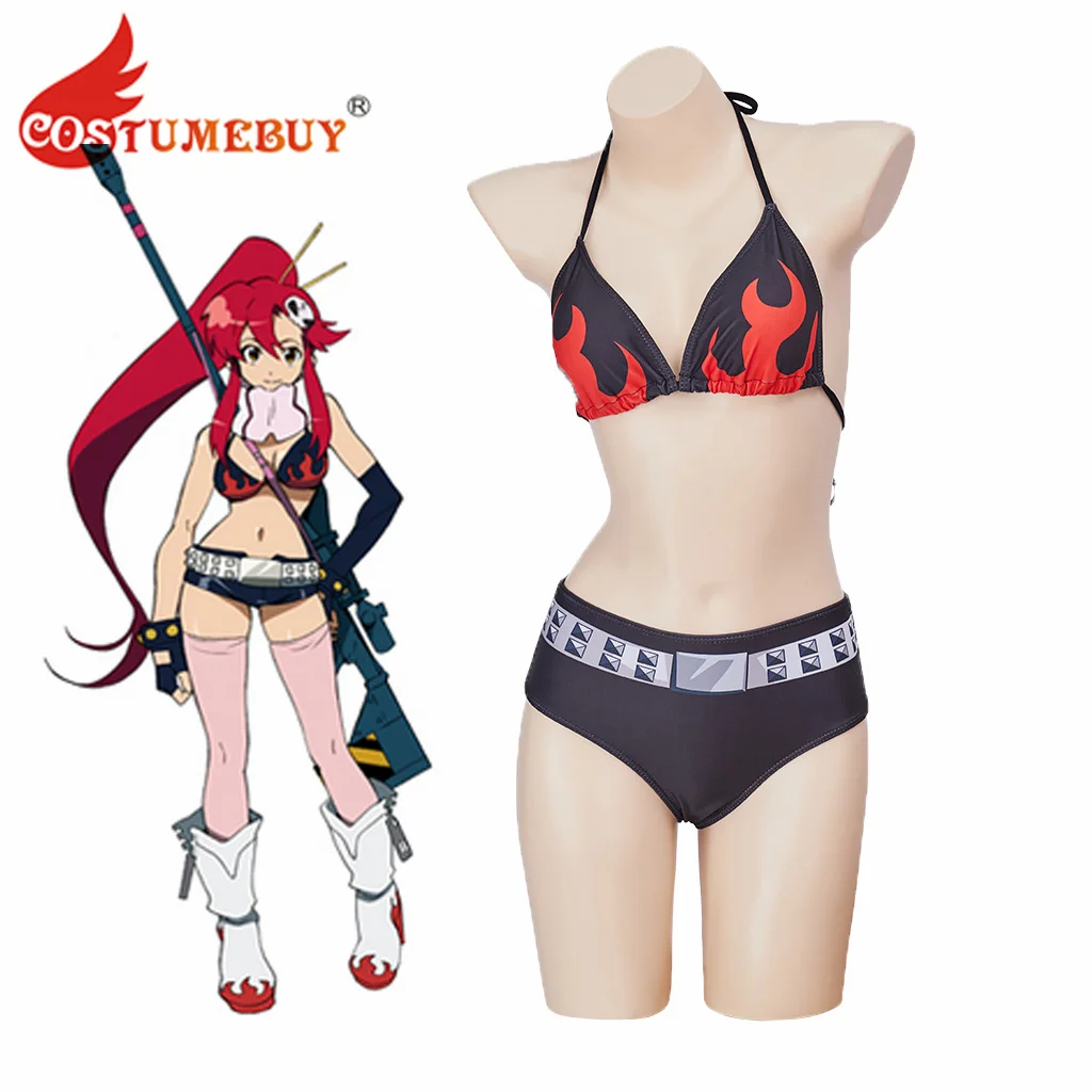 Tengen Toppa Gurren Lagann Cosplay Yoko Littner Bikini Kostüm Badeanzug Yoko sexy Halfter BH zweiteilige Badeset Bade bekleidung Image