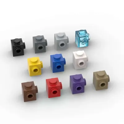 MOC 10PCS 26604 Geändert 1x1 Bausteine Kit Mit Nieten Auf Seite Steine Pädagogisches Idee DIY Spielzeug kinder Geburtstag Kind Geschenke Image