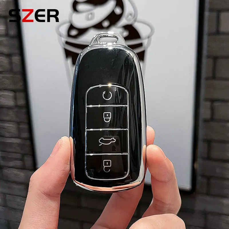 TPU Auto Schlüssel Fall Abdeckung Für Chery Tiggo 8 Pro Tiggo 8 plus Neue 5 plus 7pro Chery Tiggo 7 pro Max Omoda 5 C5 Modod Schutz Fob Image