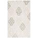 White 108 x 27 x 0.375 in Indoor Area Rug - Safavieh Ebony Wool Area Rug Wool | 108 H x 27 W x 0.375 D in | Wayfair EBN128B-29