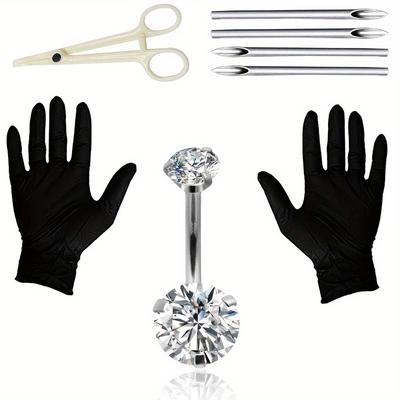 Simple Style Belly Piercing Tool Kit 14g Belly But...
