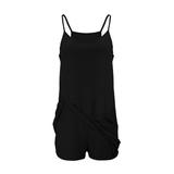 lounge sets for women Suits Womens Tennis Dress Workout Dress With Shorts Sleeveless Spaghetti Straps Golf Athletic Dresses 2 piece sets for women pajama sets for women 2 piece Black Polyester L