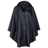 Womenâ€˜s Stylish Pongee Waterproof Raincoat Rain poncho Trench Coat with Hood for Hiking and Biking Gift