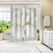 East Urban Home 71" x 74" Shower Curtain, Garden Queen II by PI Creative Art Polyester in Gray/White | 71 H x 74 W in | Wayfair