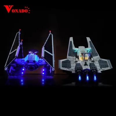 Vonado LED-Licht für 75348 Manda lorian Fang Fighter vs. Tie Interceptor Beleuchtung DIY Spielzeug Image