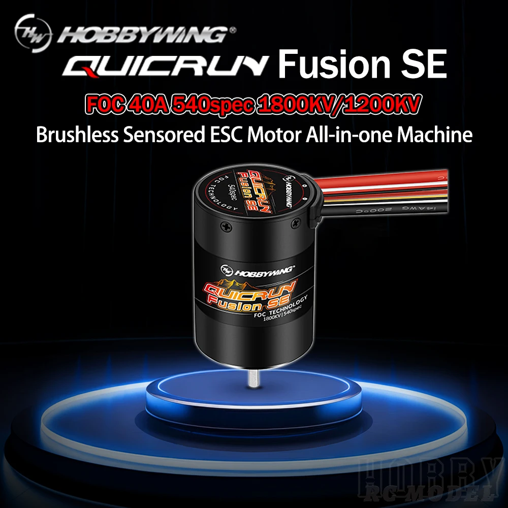Hobby wing quicrun fusion se 40a 1800kv 1200kv kombinierter motor esc für 1/10 1/8 rc modell auto crawler zubehör