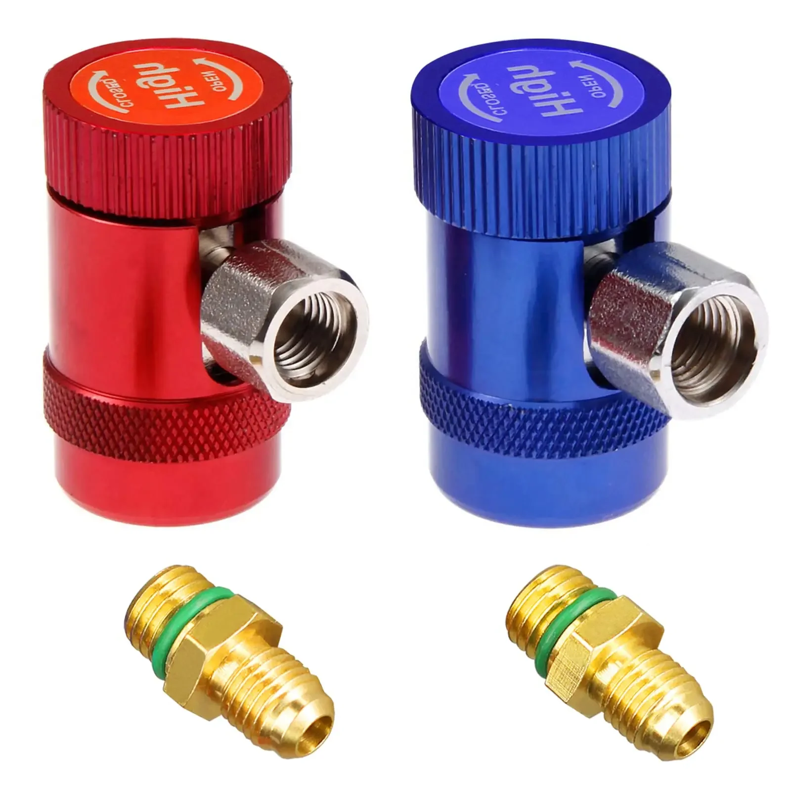 R1234yf Auto A/C Klimaanlage Schnellkupplung Adapter H/L Verteiler Stecker R134A Entferner Werkzeug Klimaanlage Zubehör Image