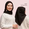 Damen Mode Reine Farbe Baumwolle Muslimischen Hijabs Quadrat Schal Malaysische Schals und Wraps