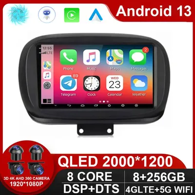 Autoradio Android 13 Navigation GPS WIFI 4GLET 2DIN Lecteur Stéréo Limitation pour Voiture