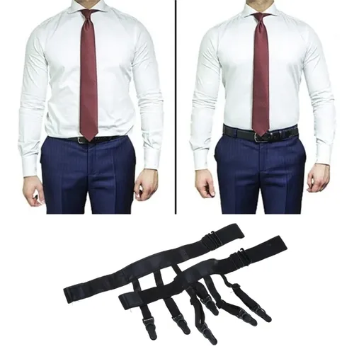 Herren-Hemdhalter verstellbar elastisch Hemdhalter Strumpfbänder Hemdhalter mit rutschfesten