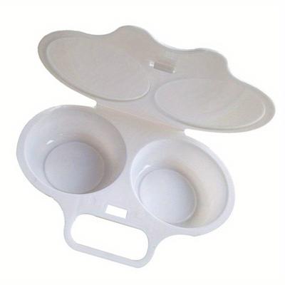 TEMU 1pc Egg Poacher, Microwave Egg Steamer, Round Shape Plastic Egg Omelette Tools, Kitchen Supplies