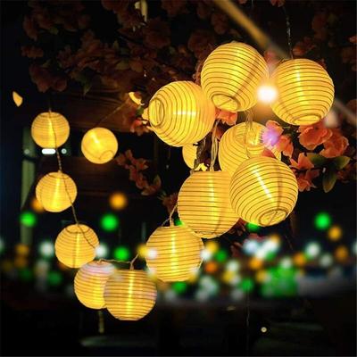 Led Lampion Außen, Outdoor Laternen led Lichterkette Gartenlaterne Deko - für Draußen mit 8 Image