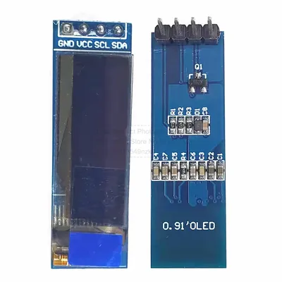 0.91 Inch OLED Display Modules IIC 12832 Drive IC SSD1306 OLED Screen 3.3V-5V 4PIN