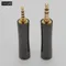 ivipQ-82 Gold-plated Pure Copper 4.4mm Female to 3.5mm 2.5mm HIFI Audio Converter Jack Earphone