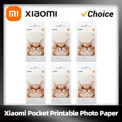 100% New Xiaomi ZINK Pocket Printer Paper Self-adhesive Photo Print 10//50/100 Sheets Xiaomi 3-inch