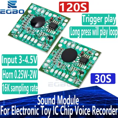 Sound Module for Electronic , IC Chip, Voice Recorder, Recording, Playback, Talking, Music, Audio,