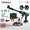 6 IN 1 200Bar Brushless High Pressure Washer Cordless Rechargeable Foam Generator Household Garden