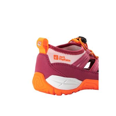 Sandale JACK WOLFSKIN "VILLI SANDAL K", Gr. UK 2,5 - EU 35, Normalschaft, rosa (water, lily), Main Material Second Material: 100% Polyamide; Lining: 100% Polyamide; Sole: 100% Rubber/ EVA, Schuhe Image