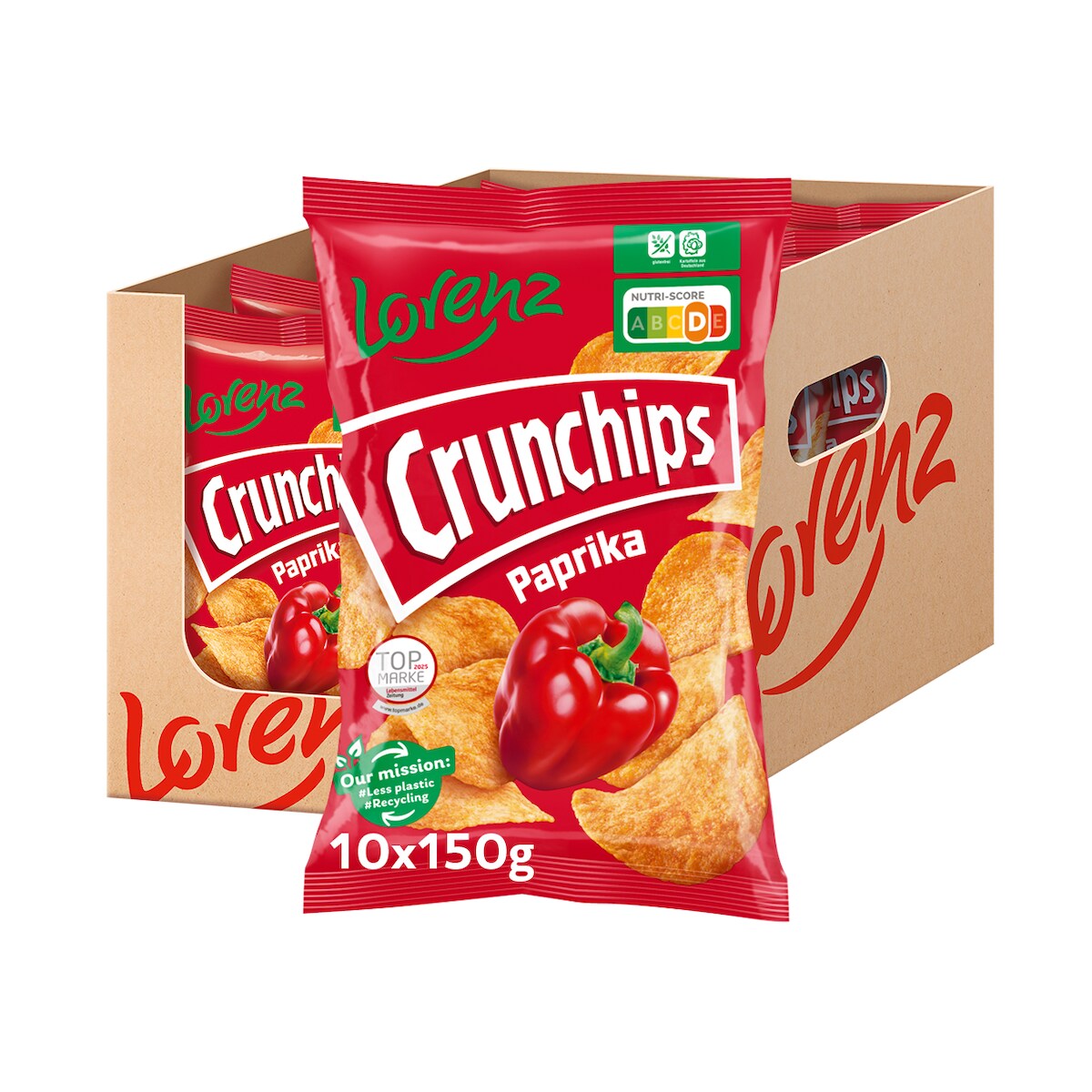 Lorenz Crunchips Paprika 10 x 150 g (1,5 kg) Image