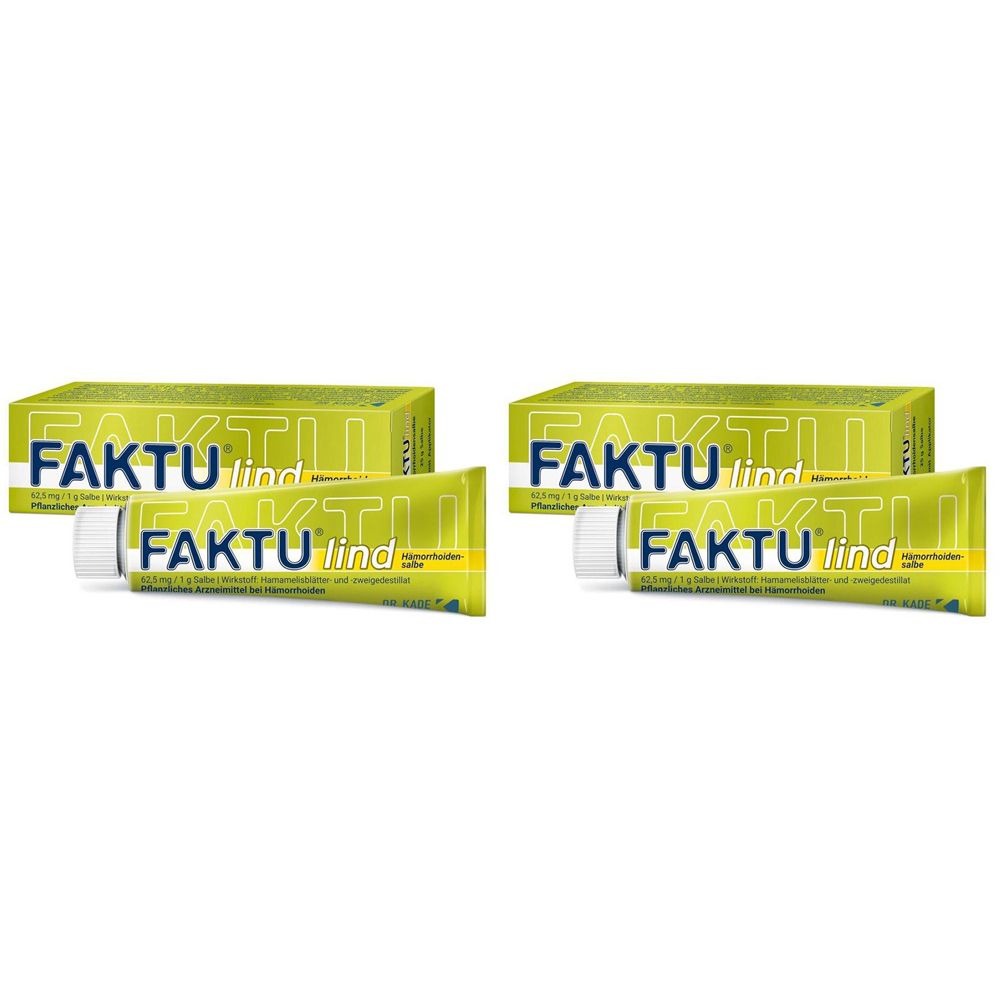 Faktu lind Hämorrhoidensalbe Doppelpack 2x50 g Salbe