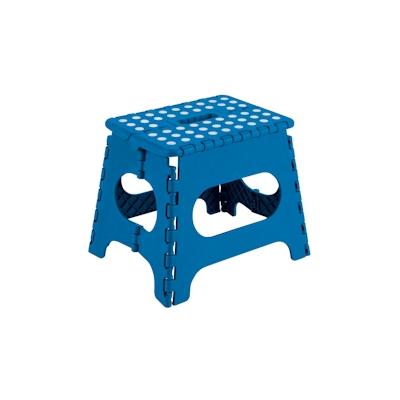 ARREGUI TB-027-A Kleiner Klapphocker, Falthocker, Tragbarer und Faltbarer Klapphocker, 150 Kg Belastbarkeit, Hocker für Küche, Bad, 27 cm hoch, Blau Image