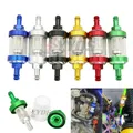 8mm CNC Moto Gas Carburante Benzina Filtro Olio Accessori Moto Per ATV Pit Bike Auto Moto Coppa Olio Accessori Universali
