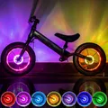 LED bicicletta ruota luce bici mozzo coda anteriore raggio una lampada con 7 colori 18 modalità