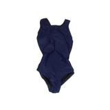 Dolfin One Piece Swimsuit: Blue Hearts Sporting & Activewear - Size 4Toddler