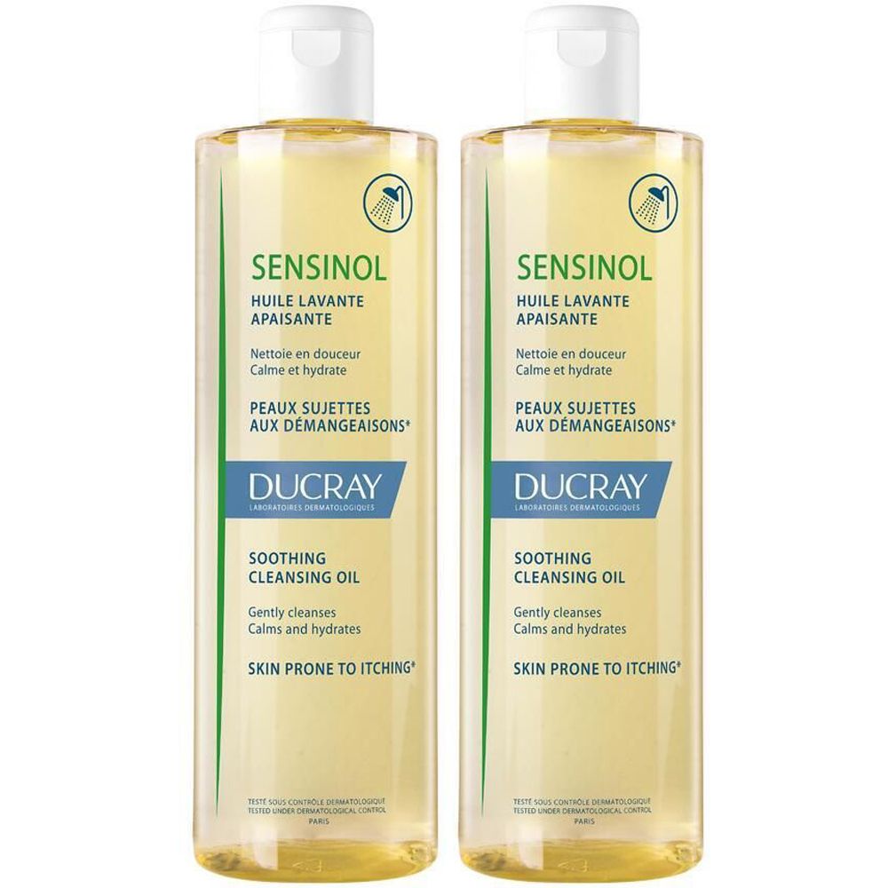 Ducray Sensinol Olio Detergente Lenitivo 2x400 ml