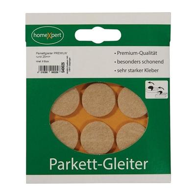 Parkettgleiter Premium 25 mm Filz natur rund selbstklebend