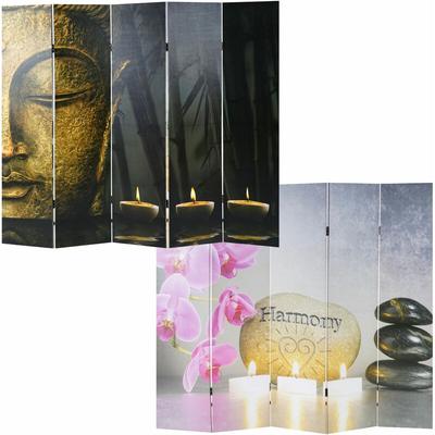 HHG - neuwertig] Foto-Paravent Oriental, Paravent Raumteiler Trennwand 180x160 cm Image