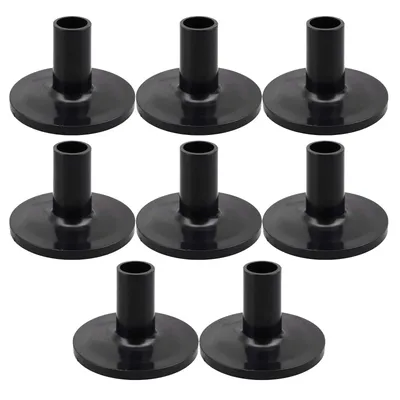 77HC 8pcs Cymbal Sleeves Plastic Drum Sleeve Cymbal Stand Sleeves With Flange Base for Percussion